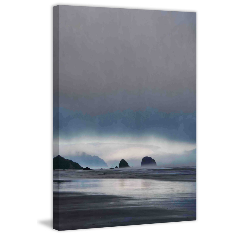 Sea Stacks At Sunset by Don Schwartz - Wrapped Canvas Print, 152cm H x 102cm W x 4cm D