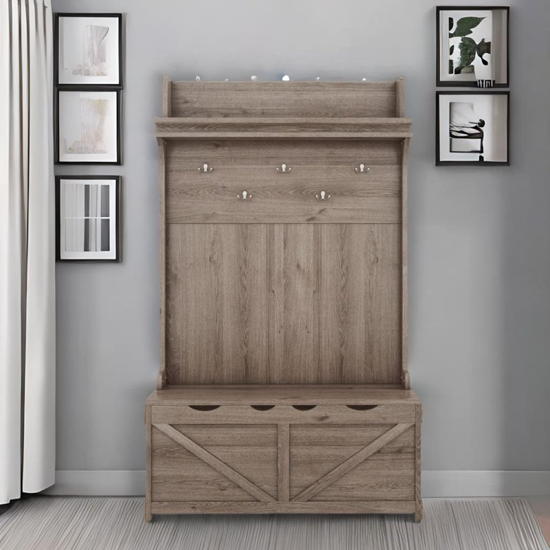 Multifunctional Coat Rack, Brown