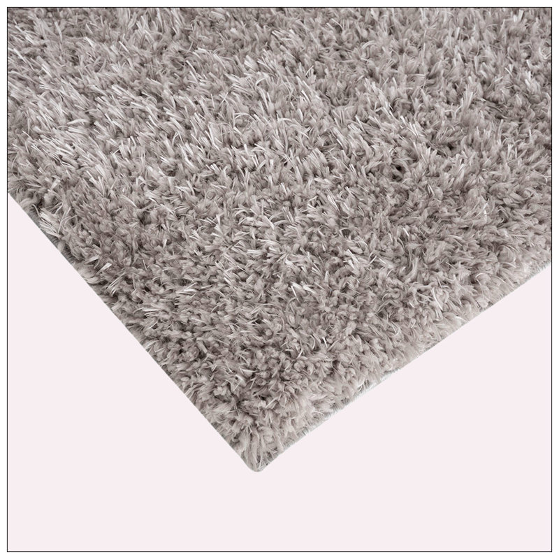Super Soft Polyester Shag Area Rug, Rectangle 5'3" x 7'