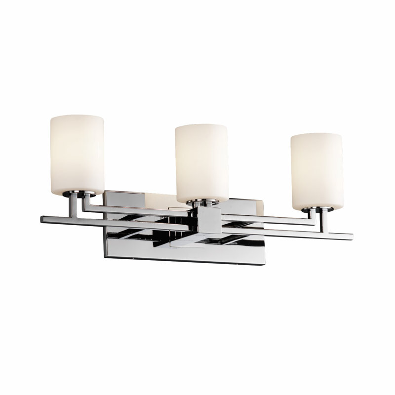 Kip 3 - Light Dimmable Vanity Light, Polished Chrome, Seeded