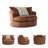 Dravion Upholstered Swivel Accent Chair-96687524