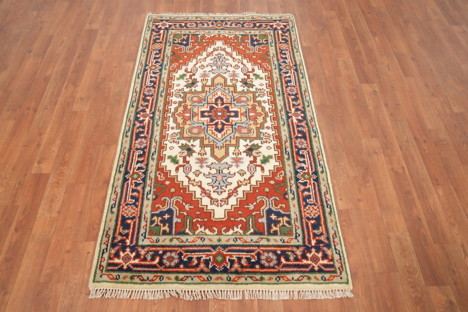 Bloomsbury Market Geometric Traditional Handmade Rug 3x5 | Wayfair