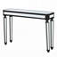 Console à miroir noir avec 4 pieds-1936148712