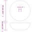 Belfry Bathroom Magness 41mm L x 41mm W Ceramic Circular Sink-1703690614