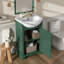 Ensemble de vanité de salle de bain de 50 cm (20 po), avec lavabo en céramique et porte à fermeture douce-1368538077