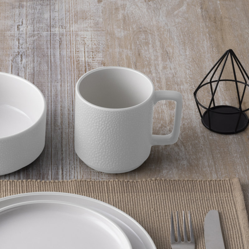 Verres à vin Noritake Colortex, 16 oz., Ensemble de 4, Blanc