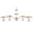 5Pcs Crystal Cake Holder Dessert Table Display-299837194