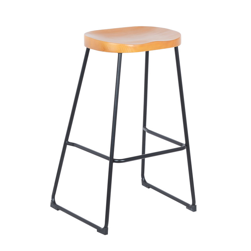 Tabouret en bois massif 30,7 po