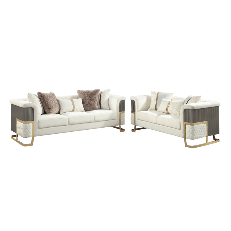 Ensemble de salon 5825 Malibu, Blanc