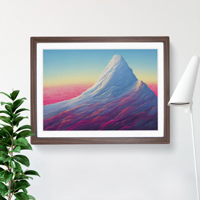 Illuminating Colourful Mountain - Single Picture Frame Print
