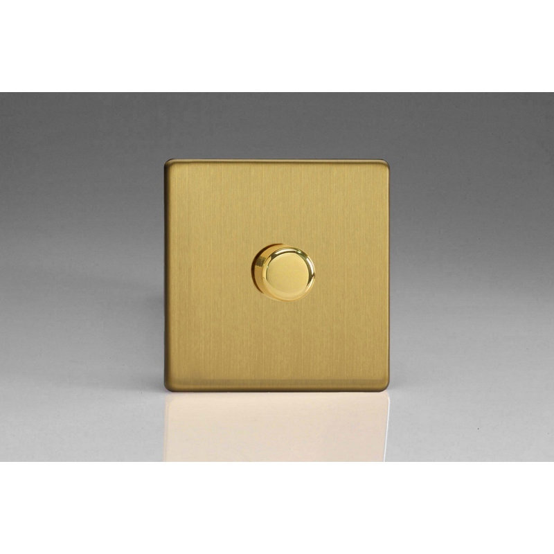Wall Mounted Dimmer, Brushed Steel
