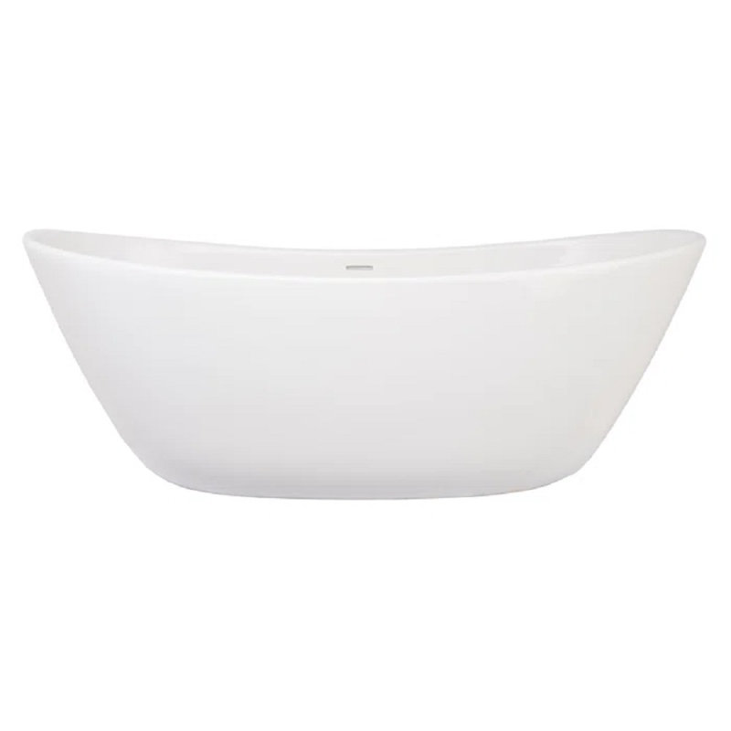 Marquis 58'' x 32.5'' Air Solid Surface Bathtub, White, Polished White