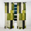 Efrem Green Eco Cubic Collage III - Rideau industriel - Velours obscurcissant - 1 panneau-55914815