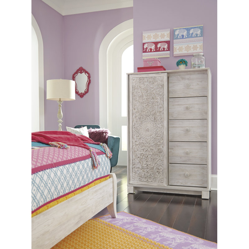 Jefferson 36.81 " W 5 - Drawer Dresser