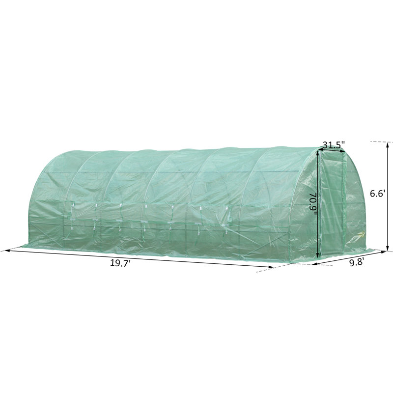 Abri de jardin en acier l 10 pi x l 12 pi x P 20 pi Orchidhouse