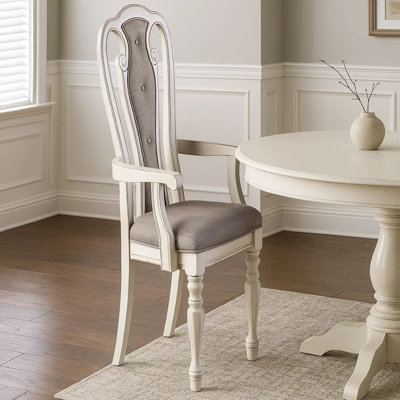 Tabatiere 19.5'' H Tufted Fabric Upholstered Armchair