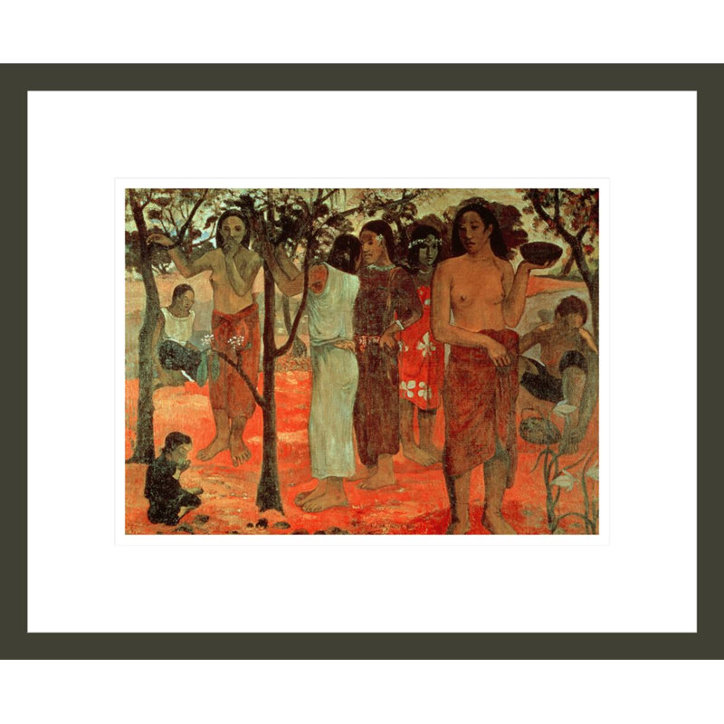Nave Nave Mahana (Delightful Days) par Paul Gauguin - Estampe numérique encadrée, H 13,75 po x l 16,7 po