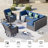 6 - Person Patio Conversation Set with Cushions-86476255-98477823