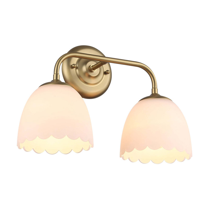 Applique murale Dorinda à 2 lumières, Brushed Champagne Brass