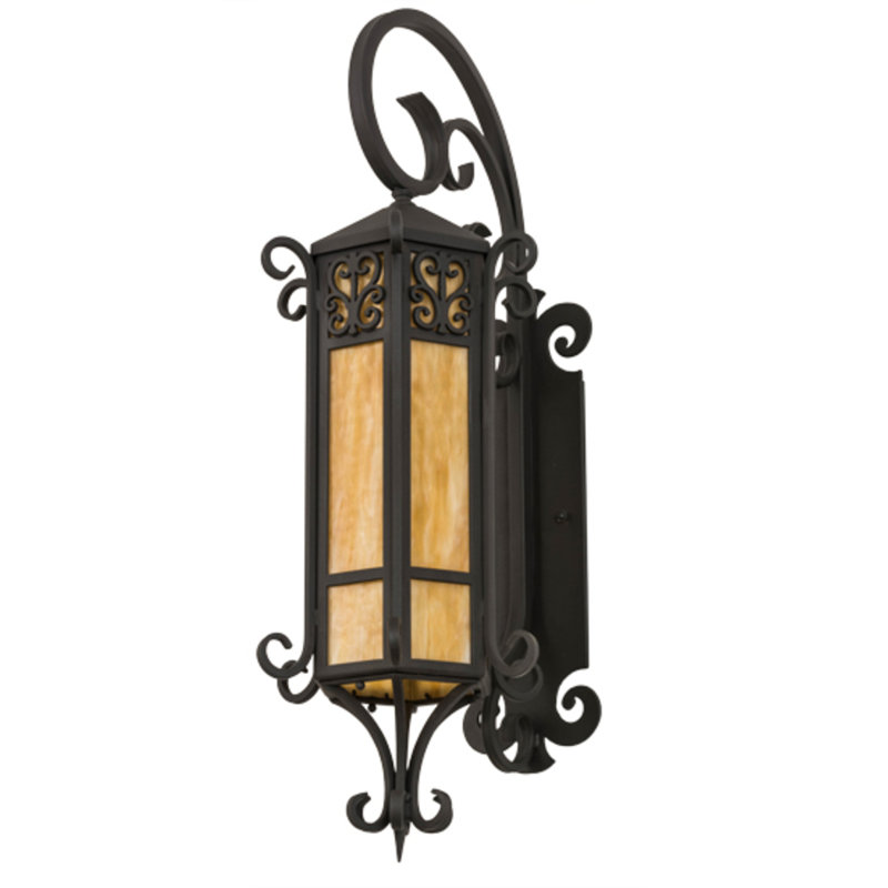 Caprice 1 - Light Armed Sconce, Beige, Wrought Iron