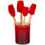 Silicone 5 piece Utensil Set with Crock-21513243