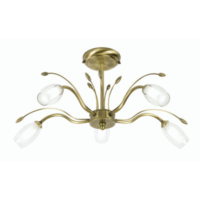 Newland Glass Semi Flush Mount