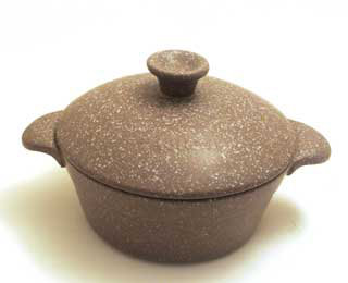 Symple Stuff Round, 11cm H x 27cm W x 27cm D, Anthracite Stone