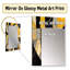 Gold and Black In Motion II - Abstract Decorative Mirror On Metal-786042234