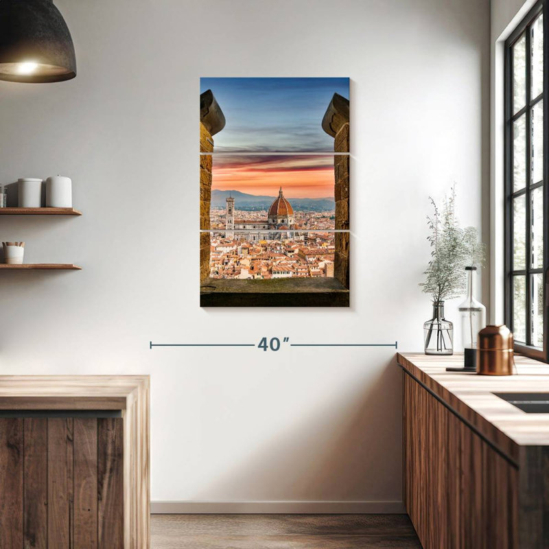 Masam Florence vue du sommet, Italie, H 38 po x l 24 po