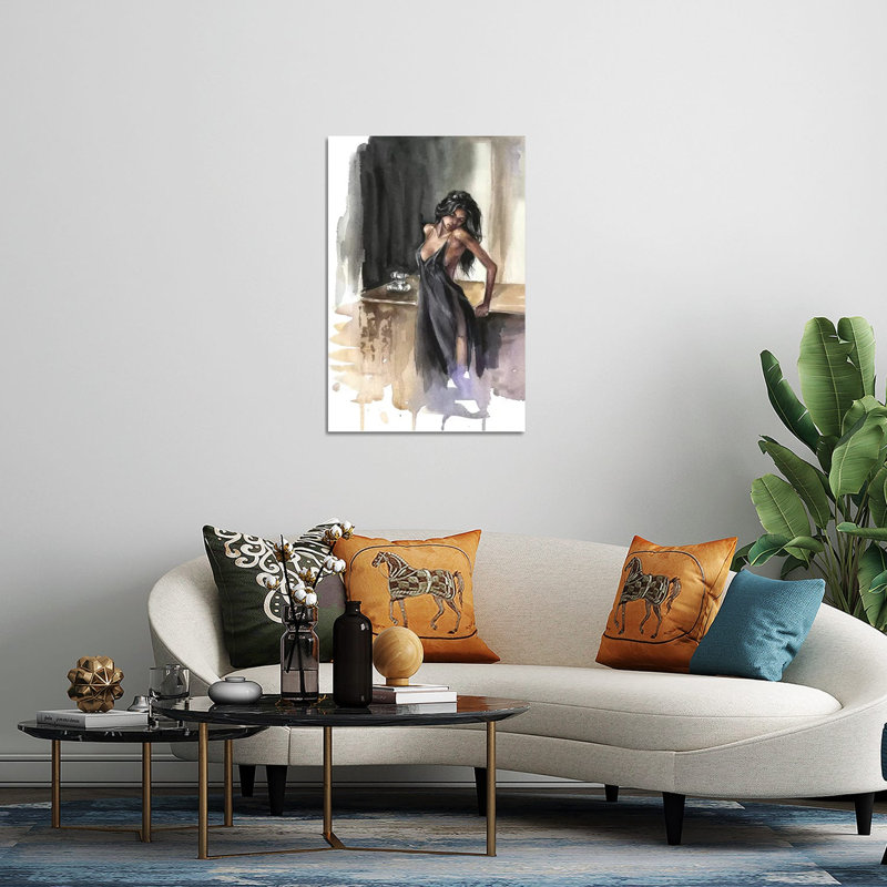 «Lady» par Kira Balan, impression sans cadre, H 24 po x l 16 po x P 0,25 po
