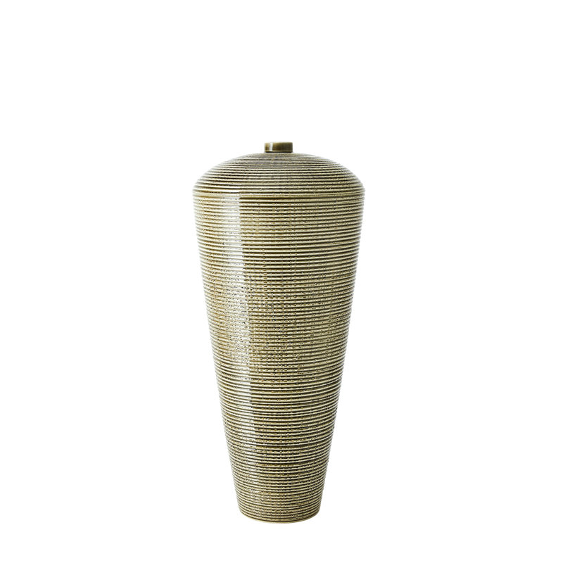 Domed Vase-Sage-Wide, 30" H x 13.5" W x 13.5 D