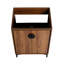Meuble-lavabo à cadre en bois, meuble-lavabo simple, armoire de rangement avec 2 portes à fermeture douce-82644717
