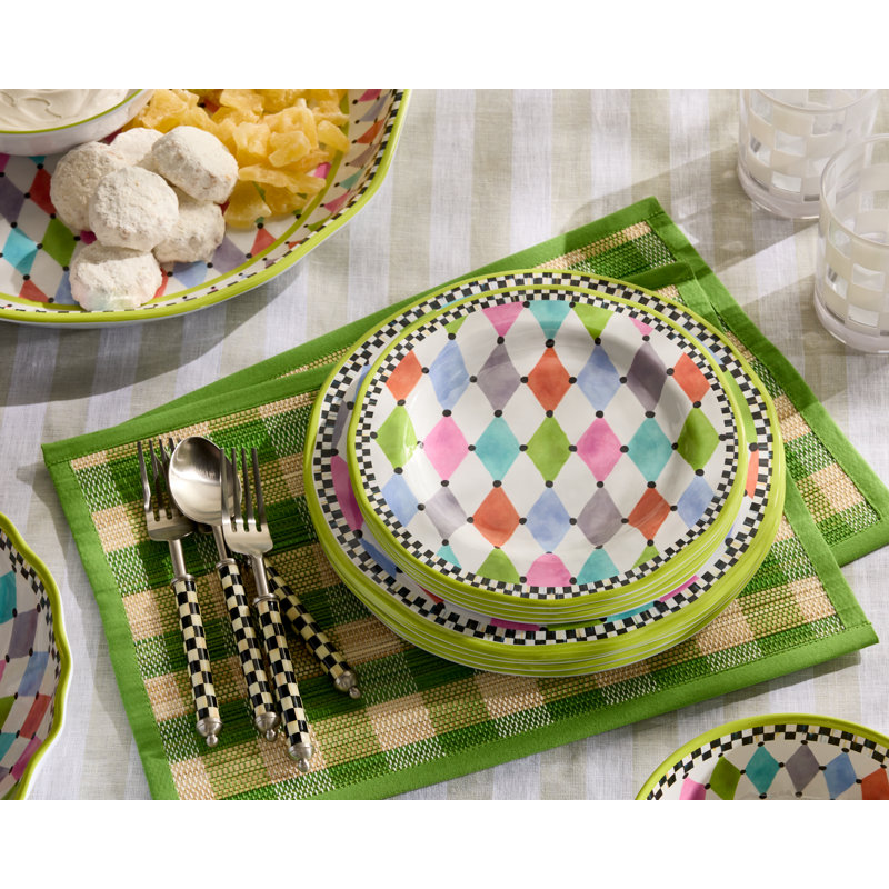 Palm Springs Melamine Dinner Plates
