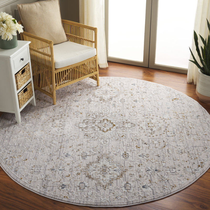 Weasner Performance Oriental Rug, Round 6'7"