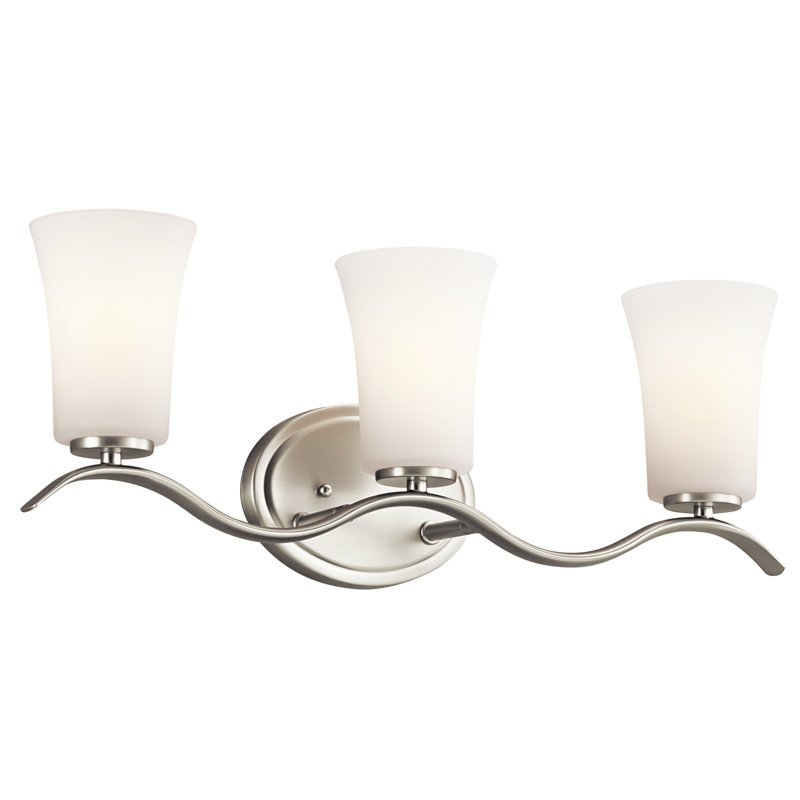 Guerro 3 - Light Dimmable Vanity Light, Brushed Nickel, Incandescent
