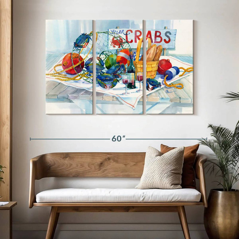 Brampt Crabs Galore, 32" H x 50" W