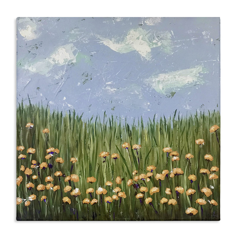 «Sunscape Flower Meadow», art mural par Jade Reynolds, H 30 po x l 30 po
