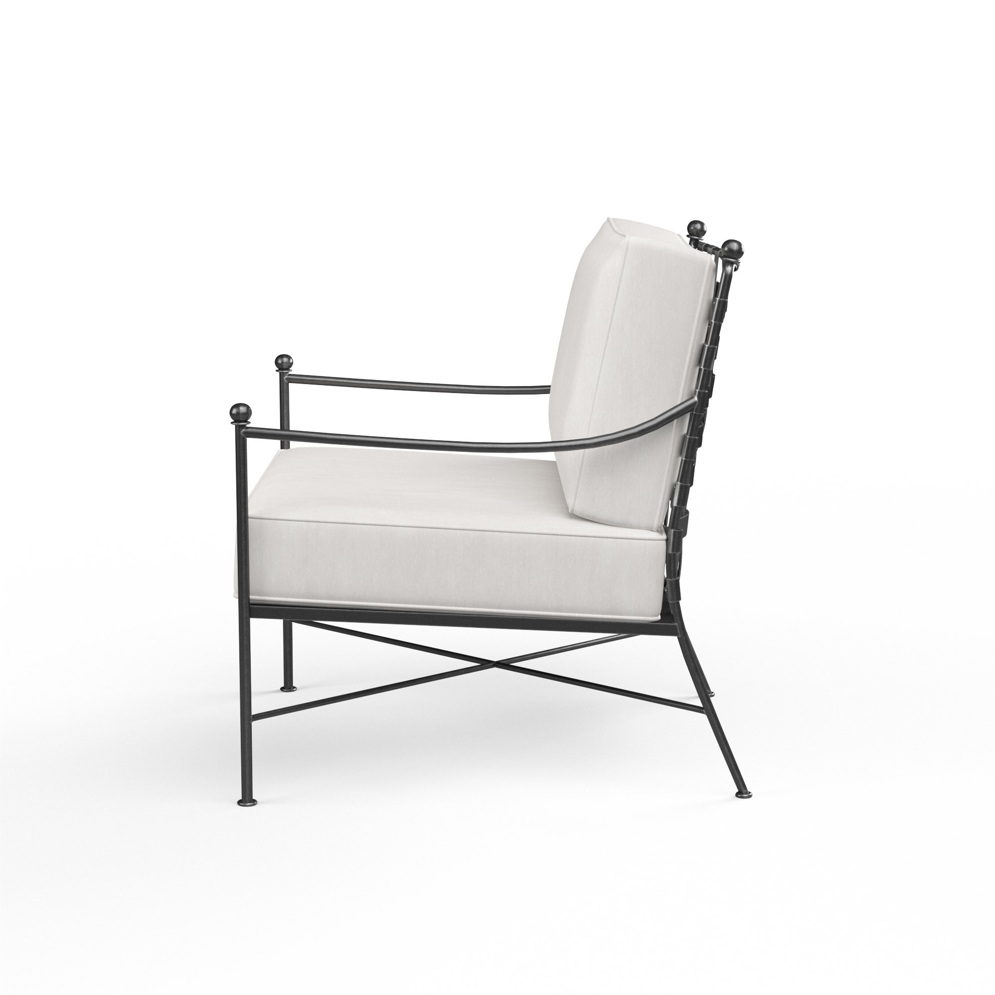 Lucier Outdoor Lounge Chair , Sunbrella® Cushions Included, Canvas Flax Sunbrella® Canvas