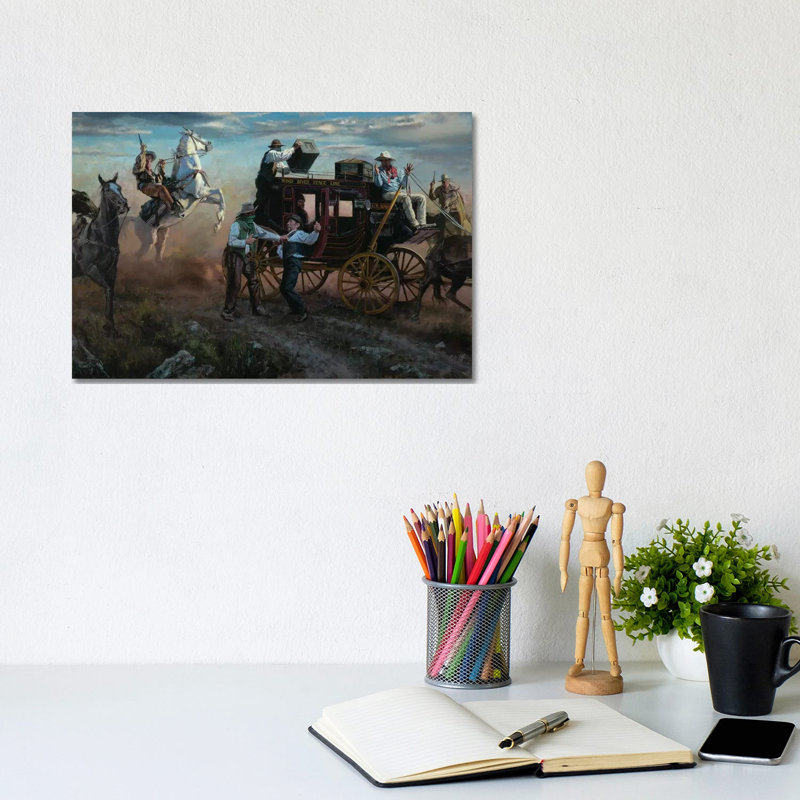 Outmanned by David Edward Kucera - Wrapped Canvas Painting, 20.32 cm H x 30.48 cm W