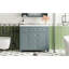 Meuble-lavabo simple 36 po avec plateau en résine Dietram