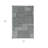 3'X4' Grey Machine Woven Uv Treated Geometric Blocks Indoor Outdoor Accent Rug