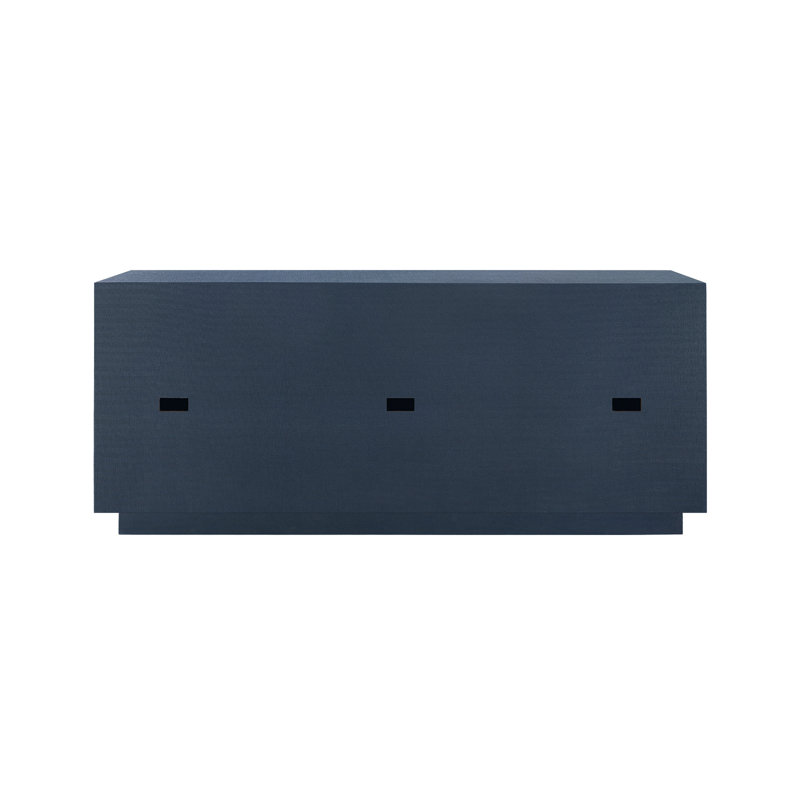 Ansel 72'' W Sideboard, Navy Blue, Polished Brass, Kelly - Trapezoid