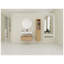 Meuble-lavabo mural 30 po avec lavabo en résine imitation chêne