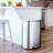 Qualiazero 13.2 Gallon & Two 1.3 Gallon Stainless Steel Rectangular Step On Trash Can Set-80471824