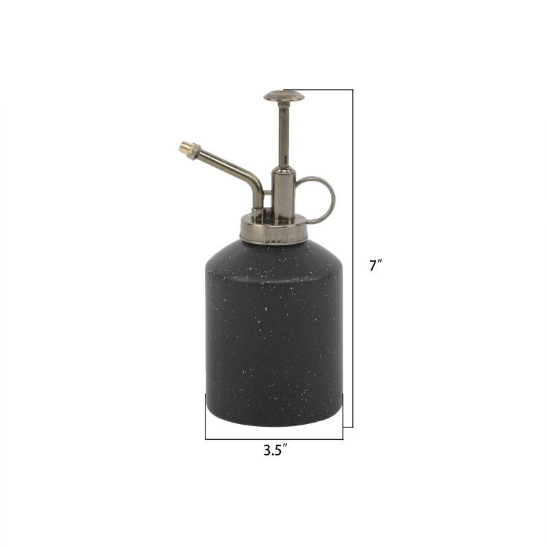 Vase de table en céramique Keayvin, Noir, H 7 po x l 3,5 po x P 3 po