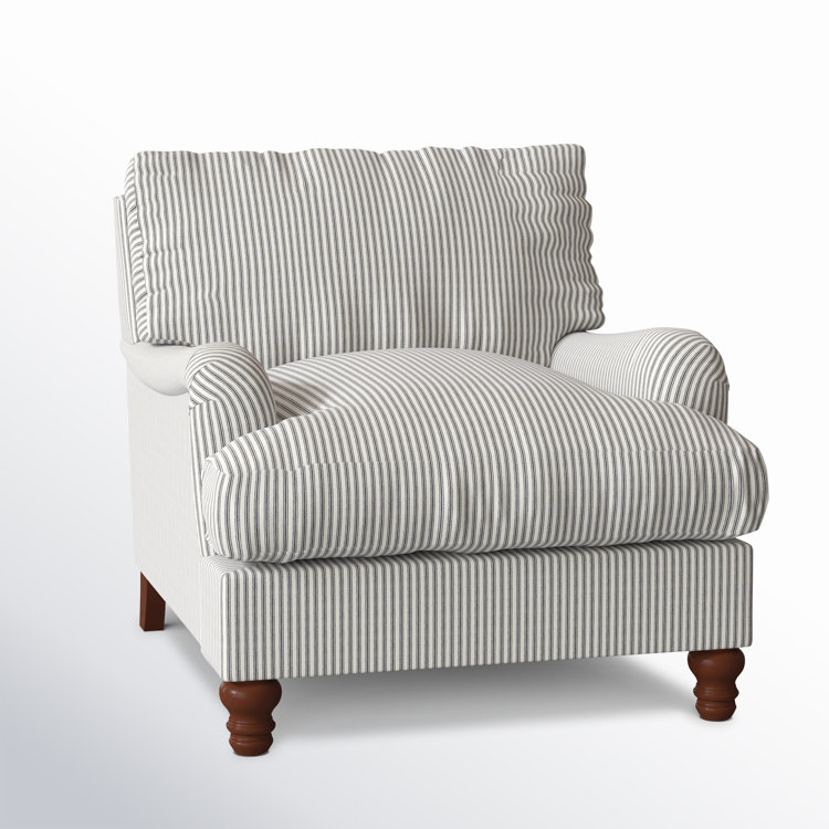 Birch Lane Walters Striped Upholstered Armchair