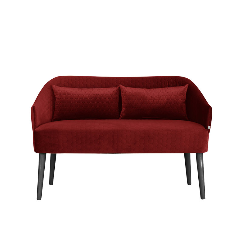 Emi 2 Seater Loveseat, Red