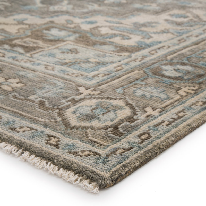 Winter Hand Knotted Wool Oriental Area Rug, Runner 3' x 12'