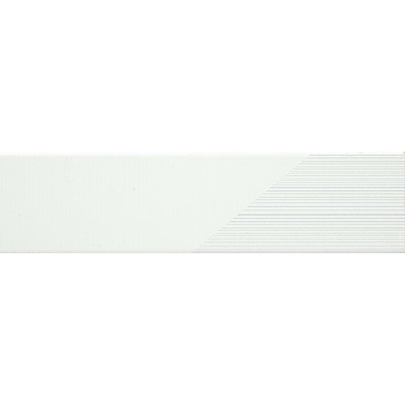 Express Fawn 3 in. x 12 in. Glossy Ceramic Wall Tile (5.32 sq. ft./Case), White