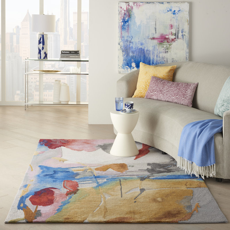Symmetry Abstract Hand Woven Area Rug, Rectangle 236 x 297cm